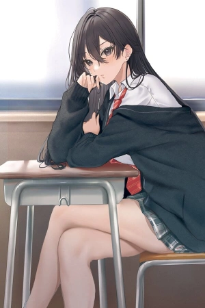tonari-no-seki-no-yankee-shimizu-san-ga-kami-wo-kuroku-somete-kita-thumb